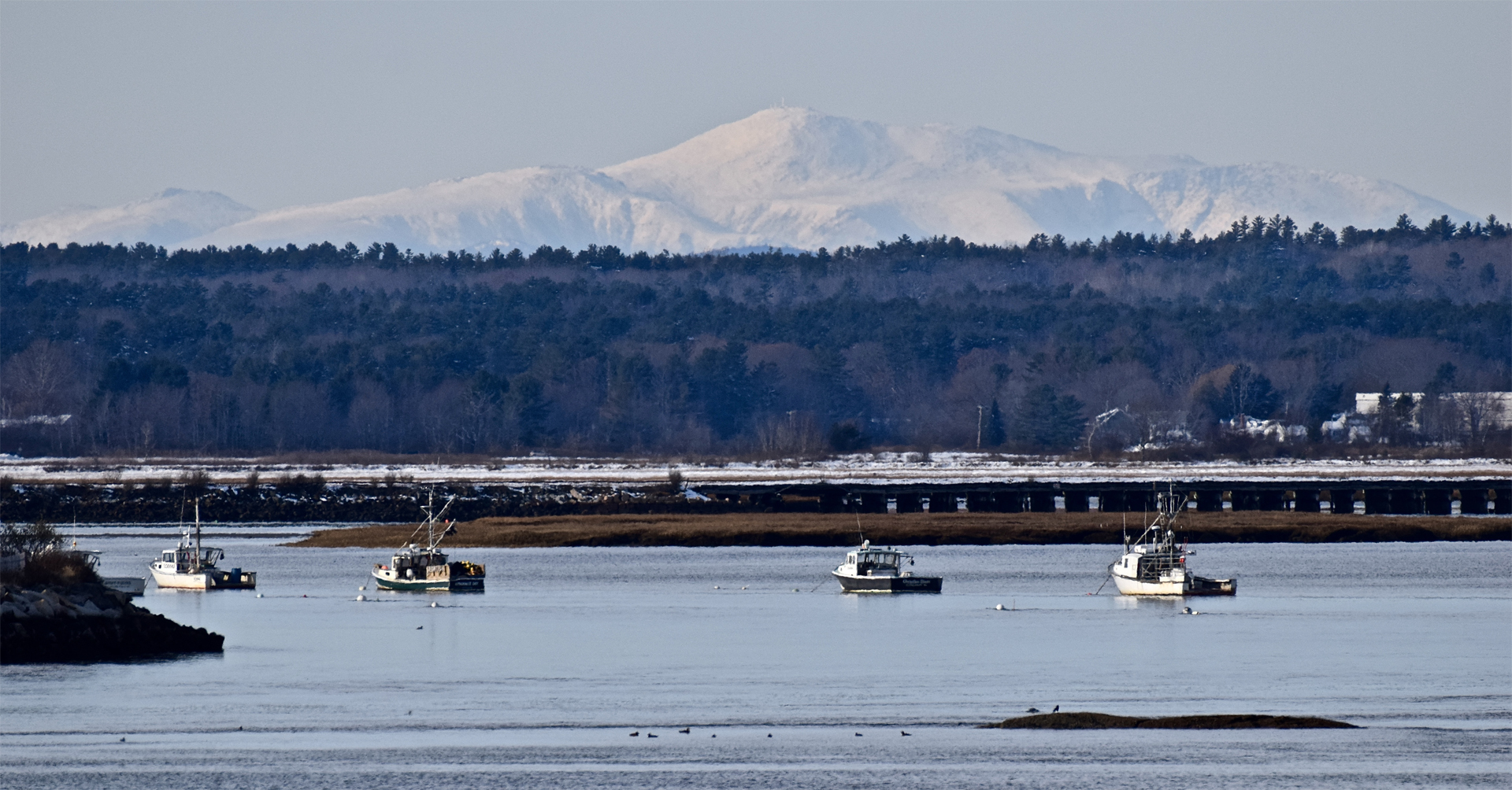 Mt. Washington Taken from Black Point Road in Front of the Black Point Inn